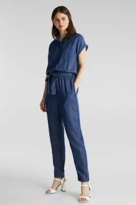 Esprit Van TENCEL™ denim jumpsuit kopen in de online shop