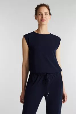Esprit JerseyJumpsuit mit SpitzenRücken im Online Shop kaufen