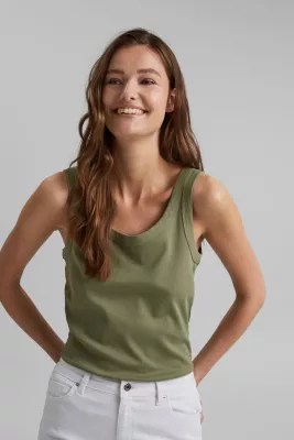Esprit Vest top made of 100 organic cotton at our Online Shop