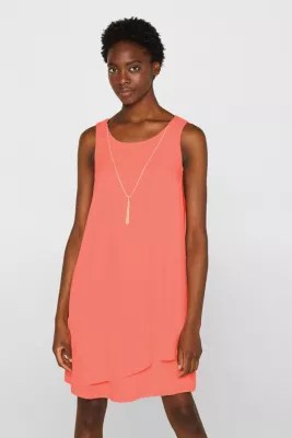 Esprit LayerChiffonKleid mit variabler Kette im Online Shop kaufen