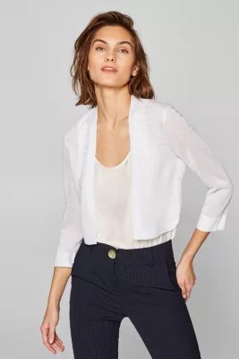 Esprit Bolero cardigan with a mix of textures at our Online Shop