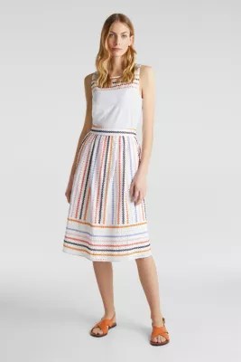 Esprit Rock mit Stickerei, 100 Baumwolle im Online Shop kaufen