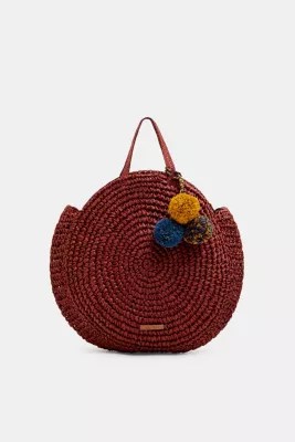 Esprit Round straw tote bag at our Online Shop