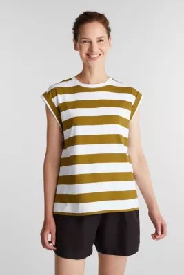 Esprit Gestreiftes TShirt, 100 Baumwolle im Online Shop kaufen