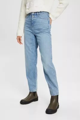 Shop the Latest in Women's Fashion Highrise banana fit jeans ESPRIT