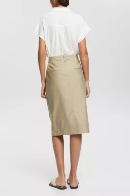 Shop the Latest in Women's Fashion Cargostyle midi skirt ESPRIT