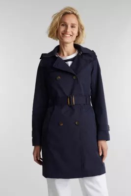 Esprit Trench coat with adjustable padding at our Online Shop
