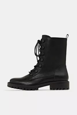 Esprit Faux leather laceup boots at our Online Shop