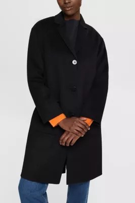 Shop the Latest in Women's Fashion Recycled wool blend coat ESPRIT