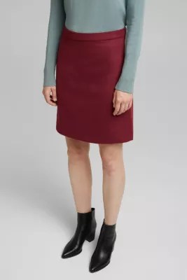 Esprit Af uldblanding Lårkort nederdel i Esprits