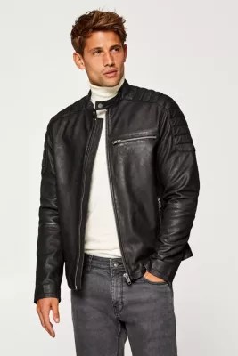 Esprit Leather biker jacket at our Online Shop