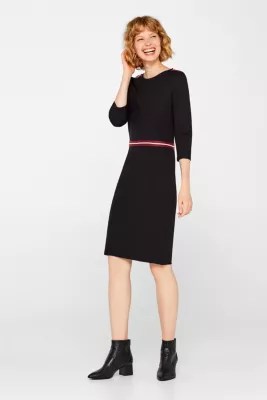 Esprit JerseyStretchKleid mit StreifenDekor im Online Shop kaufen