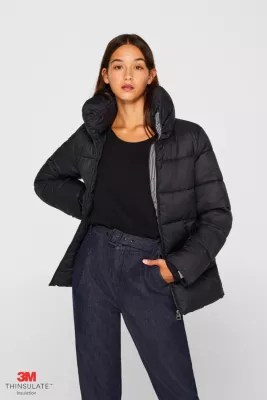 Esprit Quilted jacket with 3M® Thinsulate filling at our Online Shop