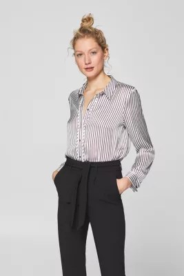 Esprit Printed blouse with cufflinks at our Online Shop