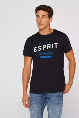 Esprit JerseyShirt mit LogoPrint, 100 Baumwolle im Online Shop kaufen