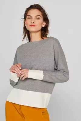 Esprit Stretch jumper with batwing sleeves at our Online Shop