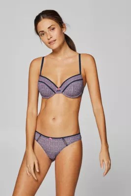 Esprit Minimalist print padded underwire bra at our Online Shop