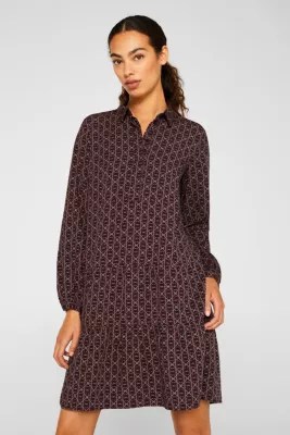 Esprit Shirt dress with a flounce hem at our Online Shop