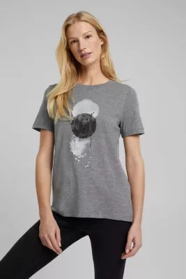 Esprit Økologiske bomuldsshirt med LENZING™ ECOVERO™ i Esprits Online