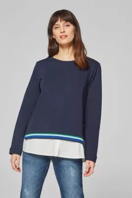 Esprit Sweatshirt mit HemdLayering im Online Shop kaufen