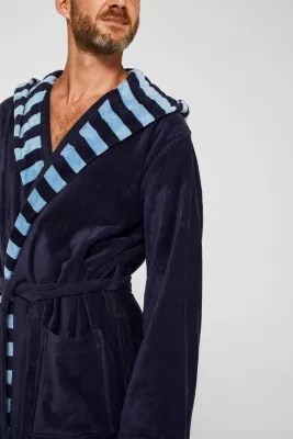 Esprit Mens striped bathrobe, 100 cotton at our Online Shop