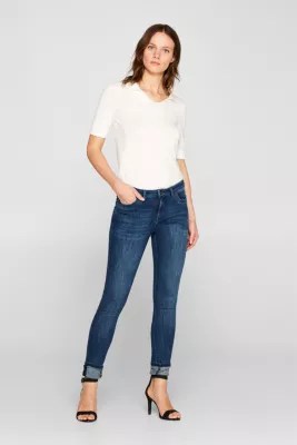 Esprit Super stretch jeans in organic cotton at our Online Shop