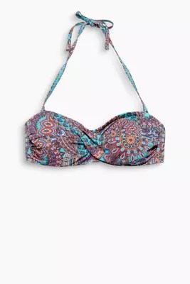 Esprit Padded print bandeau bikini top at our Online Shop