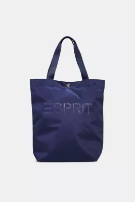 Esprit Nylon shopper with a tonal logo at our Online Shop