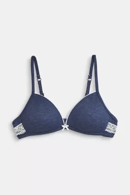 Esprit Wattierter SoftBH mit Melange und Spitze im Online Shop kaufen