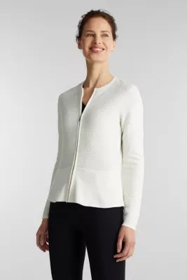 Esprit Gestructureerd vest met schootje kopen in de online shop