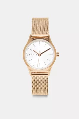 Esprit Rose gold watch with a Milanese strap at our Online Shop