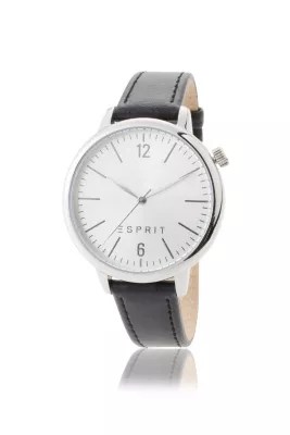 Esprit womens watch with a black leather strap at our Online Shop