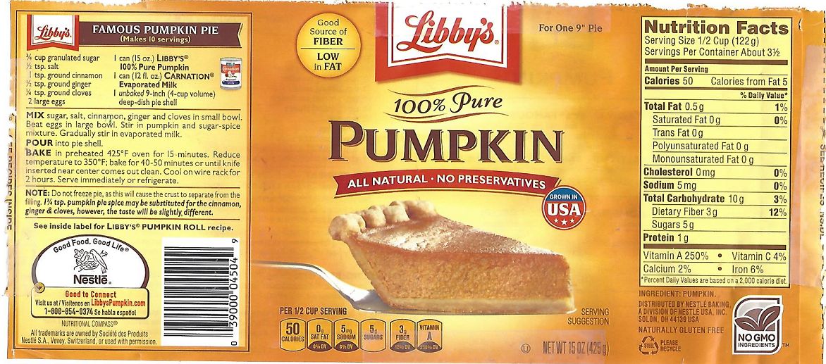 Libbys Pumpkin Puree Can ESPY GOLF Swing Coach