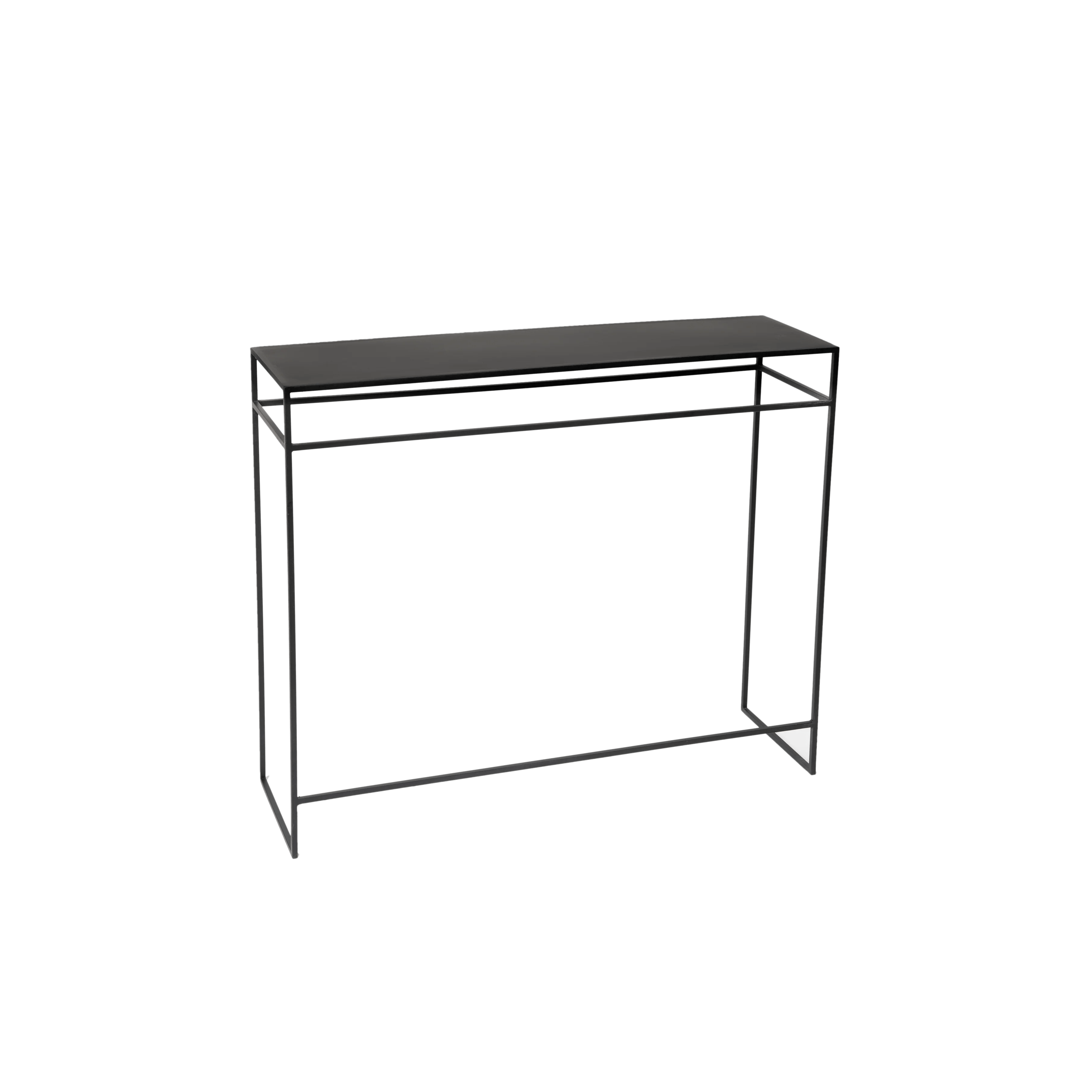 Matt Black Console Table Esque
