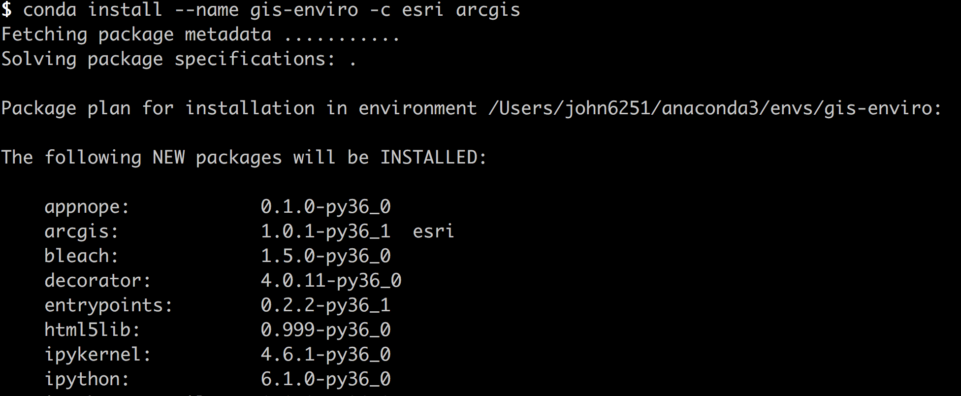 Setting up an ArcGIS API for Python development environment geodev