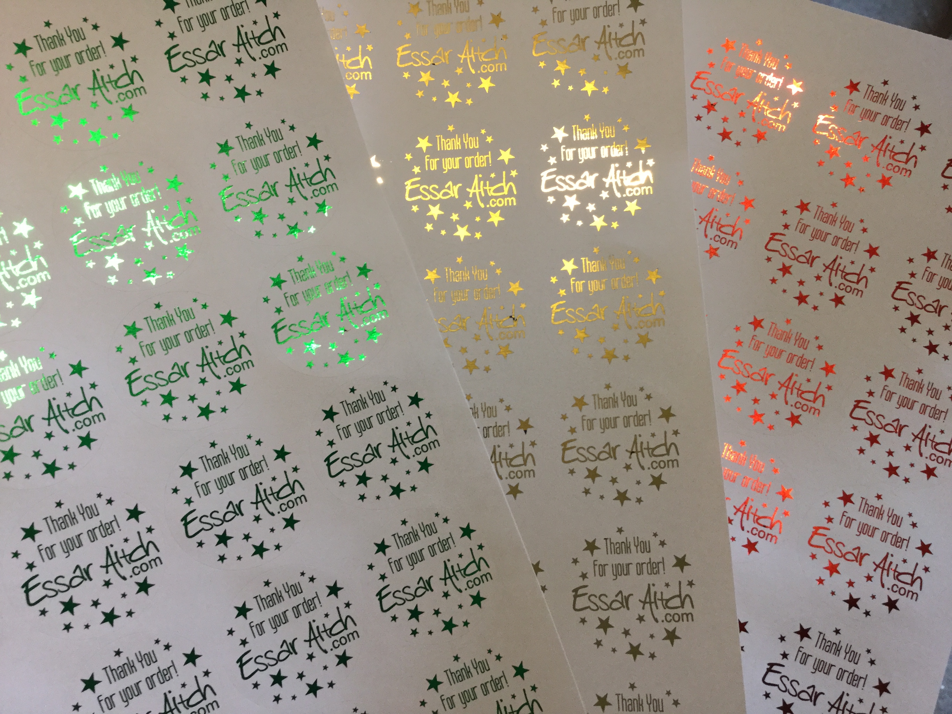 Foiled Stickers Essar Aitch