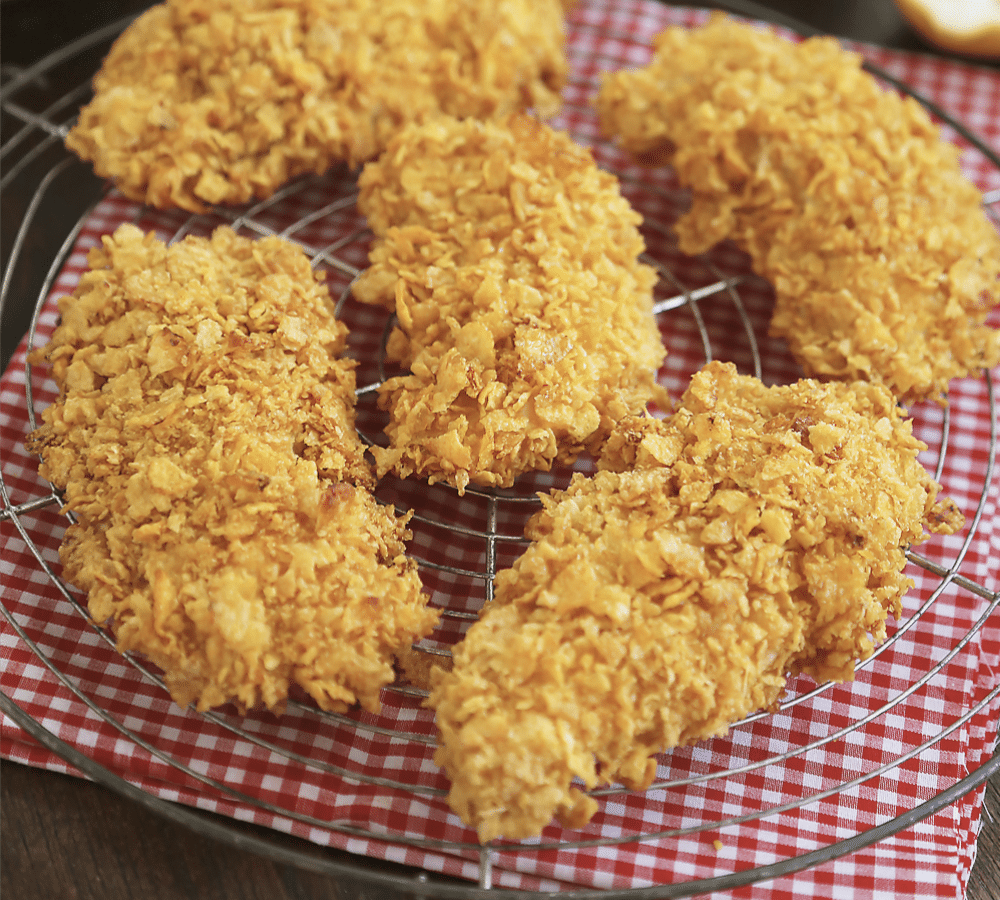 chicken nuggets cornflakes Essen Rezepte