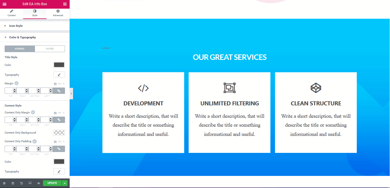 Info Box Essential Addons for Elementor