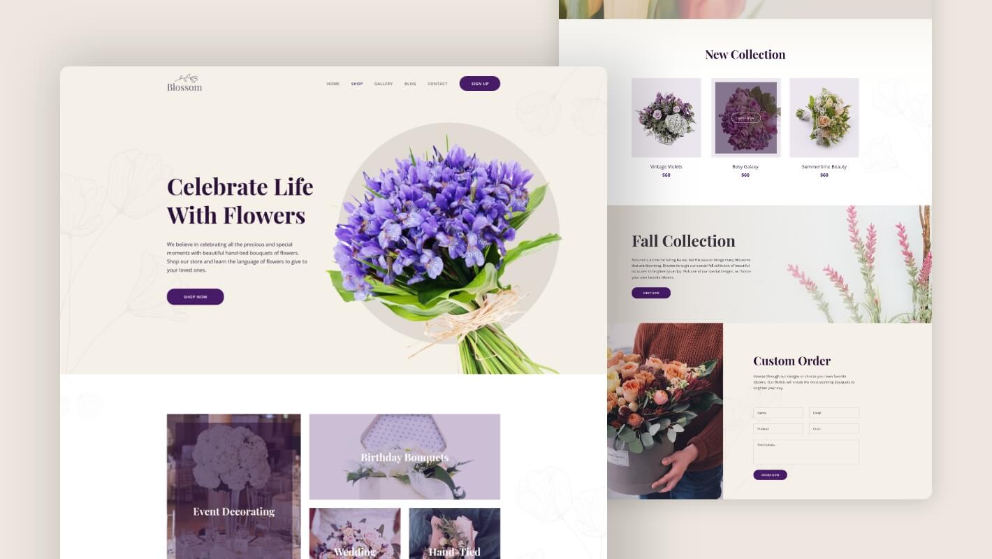 Flower site Templates Best Flower Site