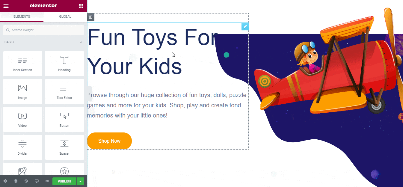 How To Start Online Toy Store Using Elementor Ready Template [FREE