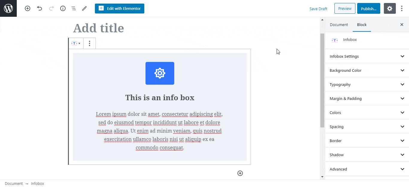 EB Infobox Essential Blocks
