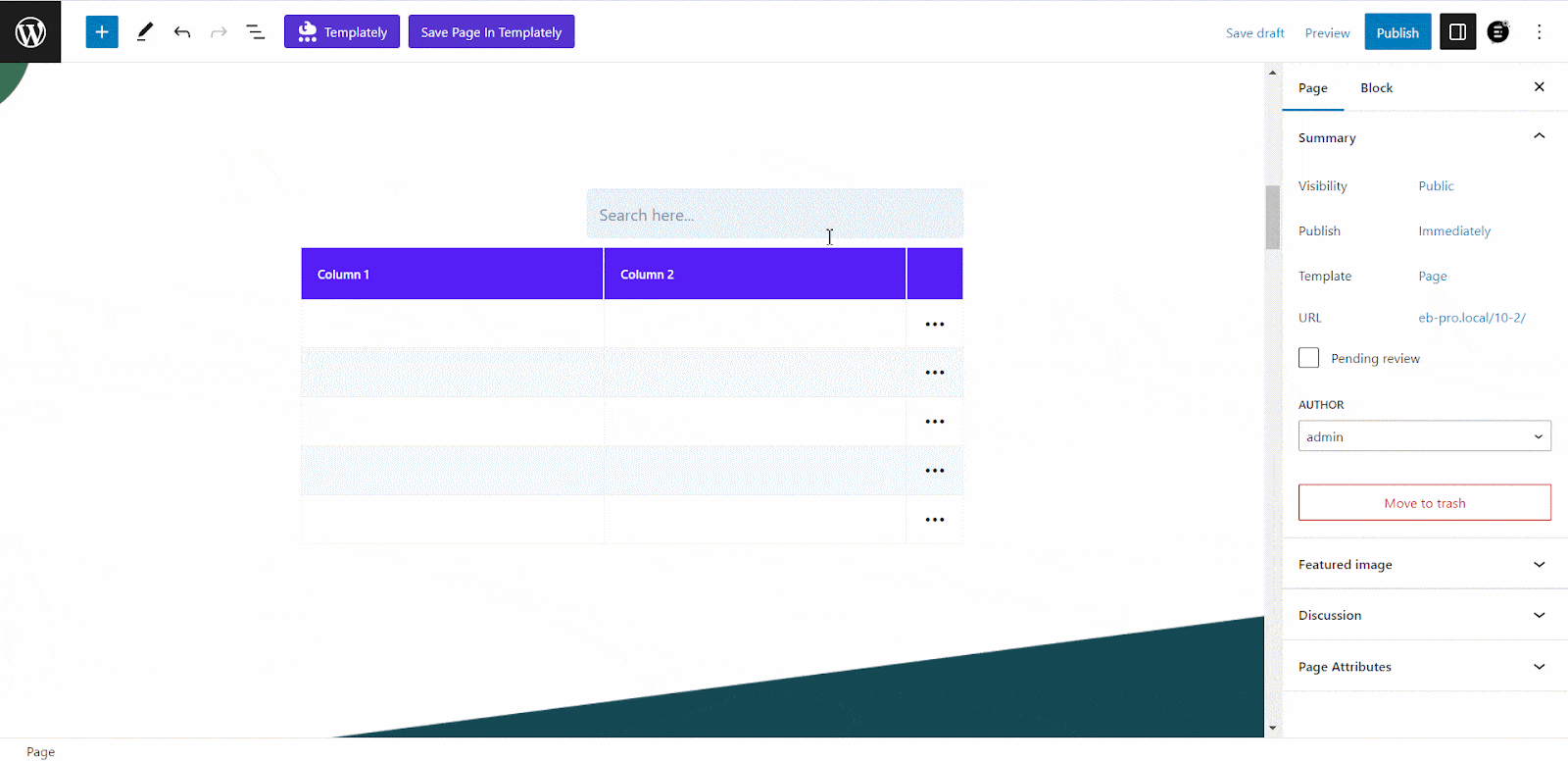 EB Data Table Essential Blocks