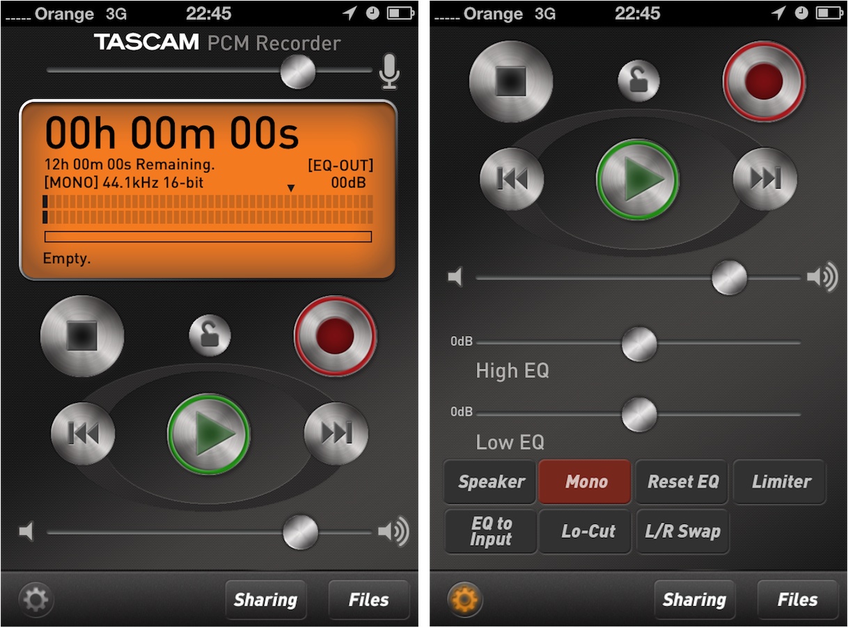 Tascam PCM Recorder Not exactly a "sound" app