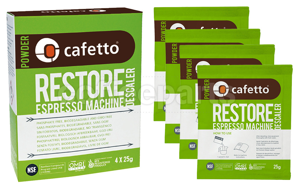 Cafetto Espresso Descaler (4x25gm)
