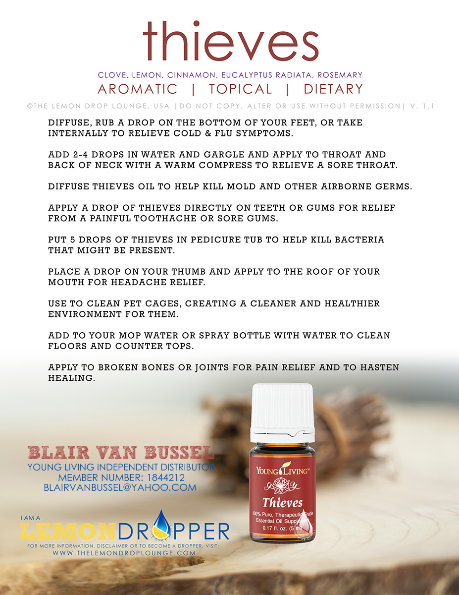 Thieves Essential Oil Information from a So Cal Momma