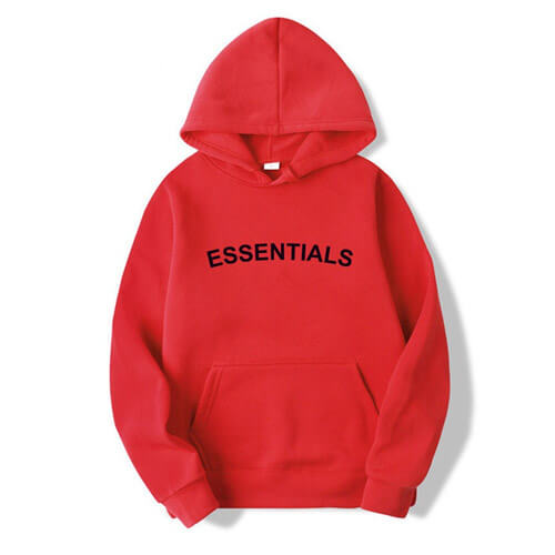 Essentials Red Hoodie Latest Essentials Hoodies