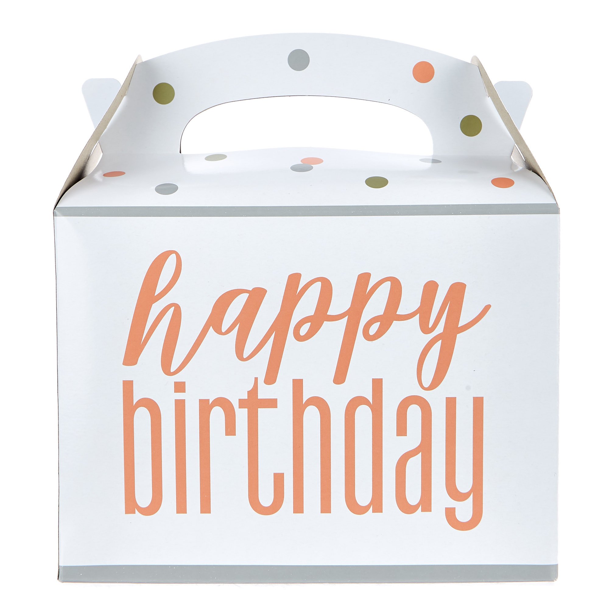 Card Factory Rose Gold Happy Birthday Party Boxes Pack Of 6