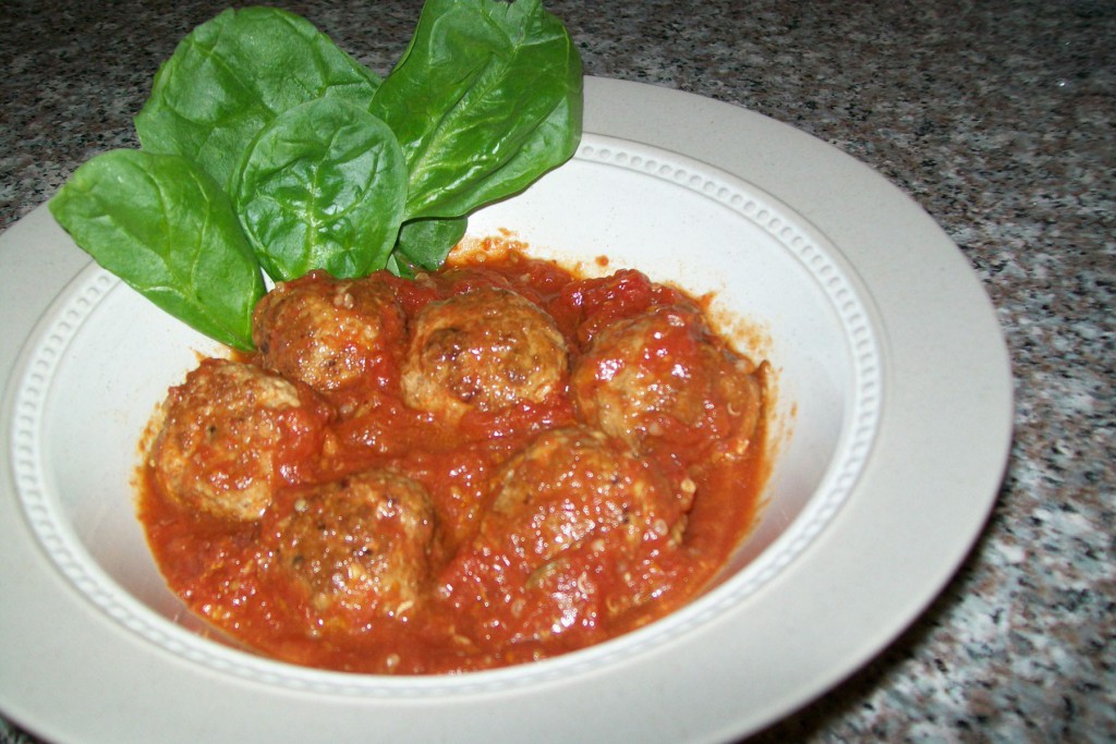 Moroccan Turkey Meatballs in Zesty Tomato Sauce