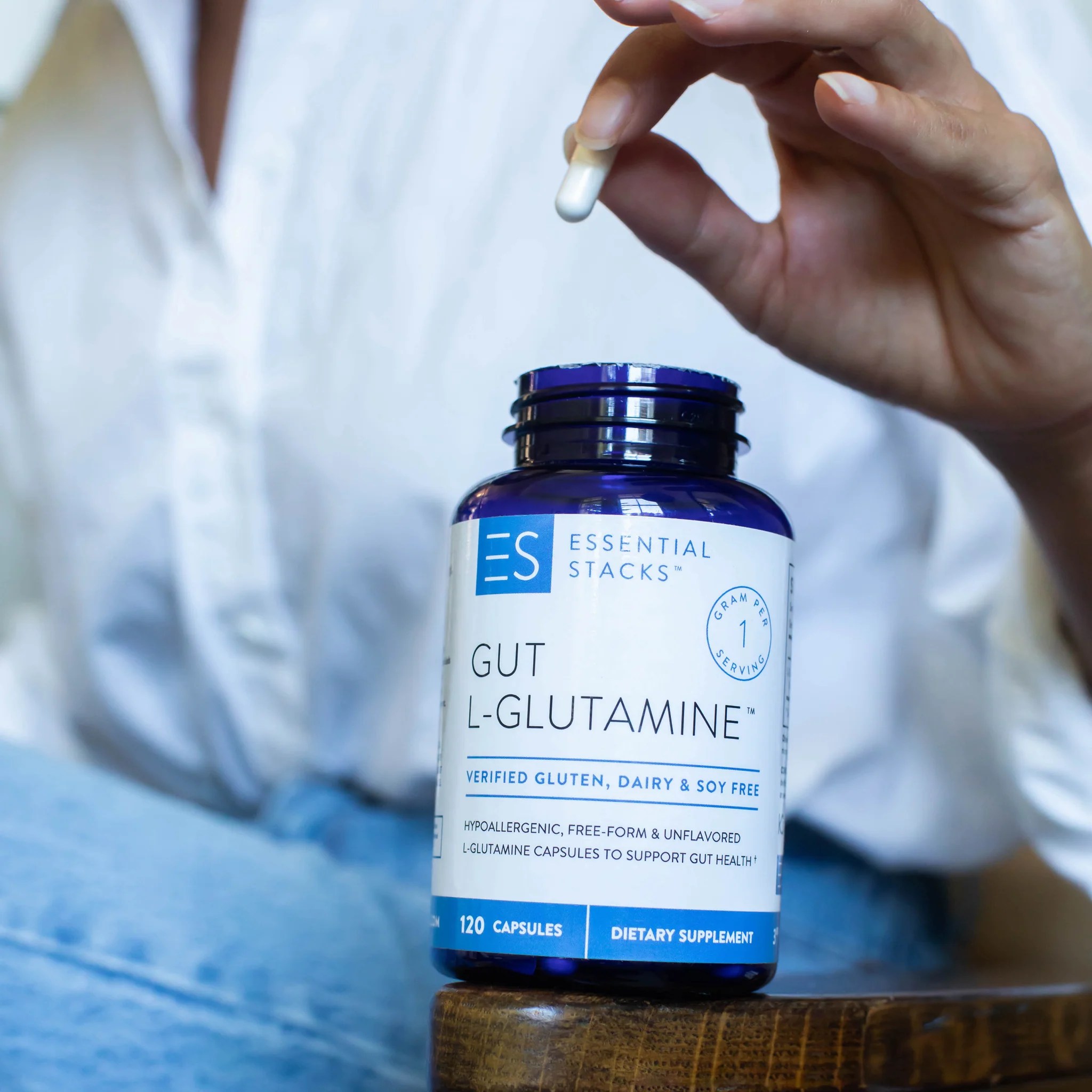 Gut LGlutamine Capsules Essential Stacks