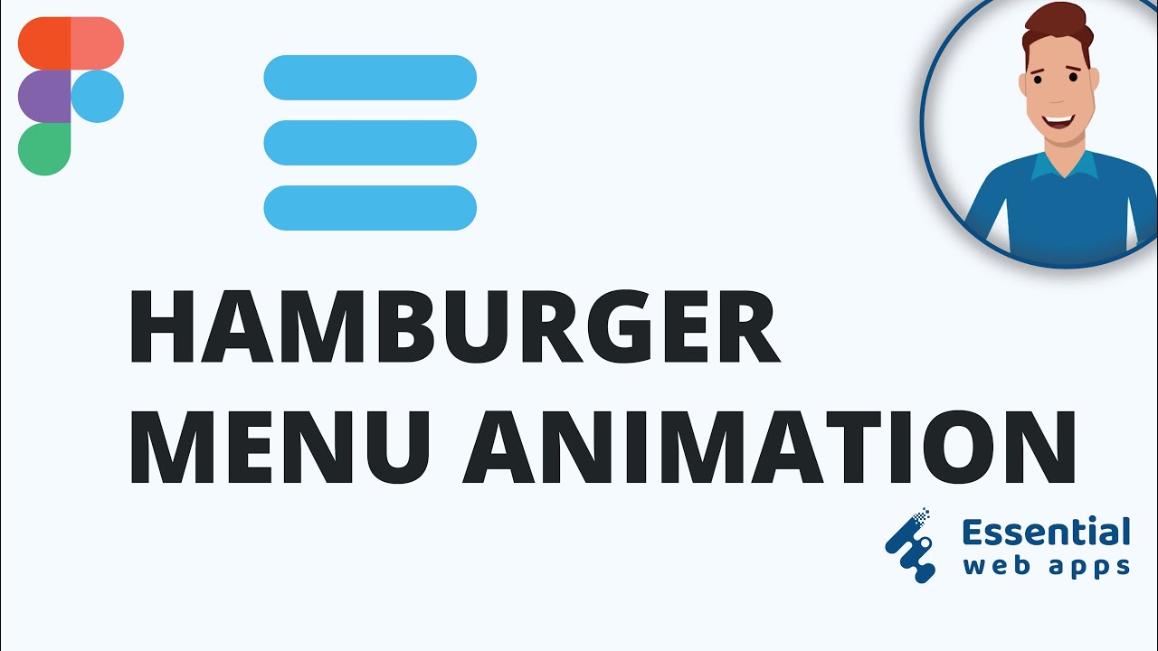 How to create hamburger menu in Figma Figma hamburger menu animation